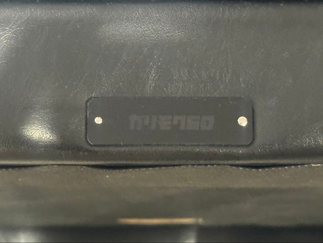 ◯②karimoku カリモク60 オットマン 黒 ブラック レザー