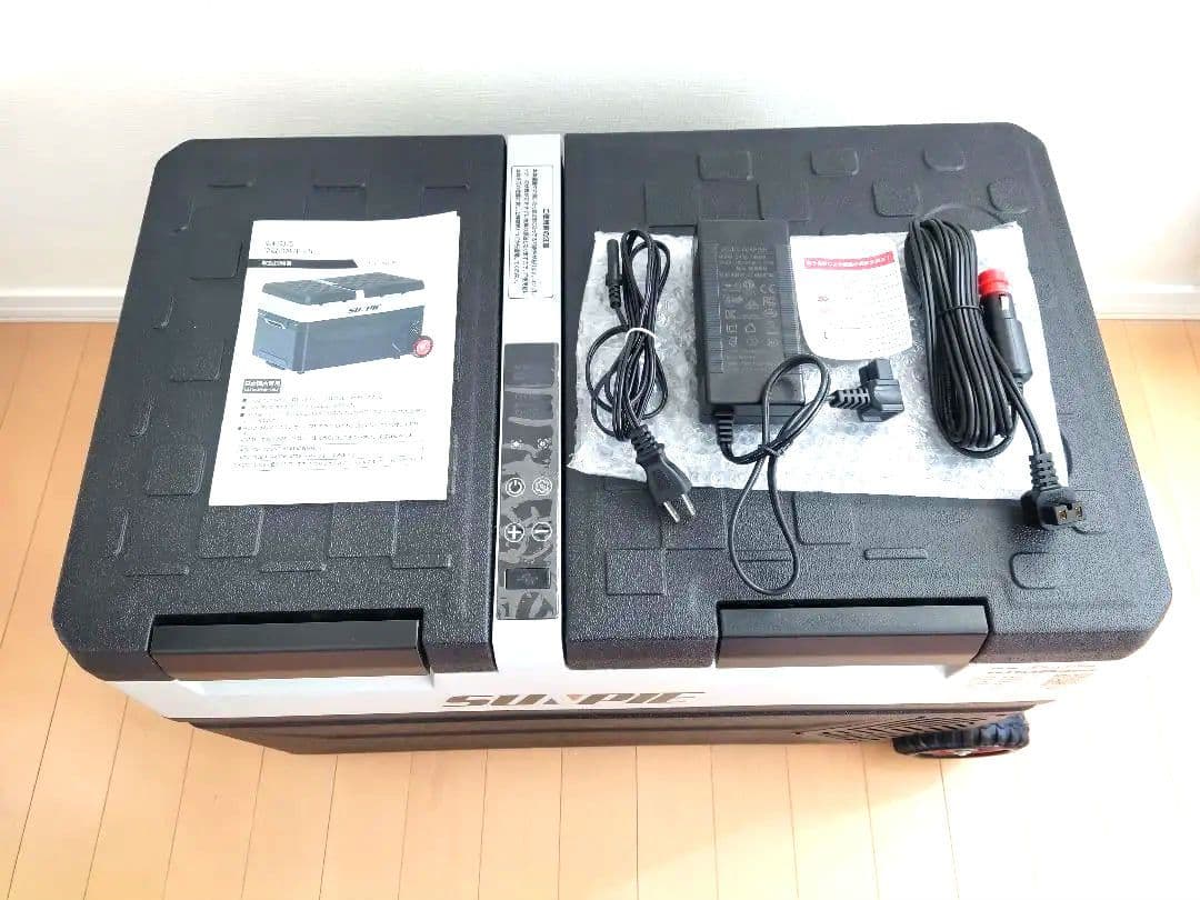 ポータブル冷蔵庫 車載冷蔵庫 2室 42L 冷凍庫 -20~10度 AC/DC