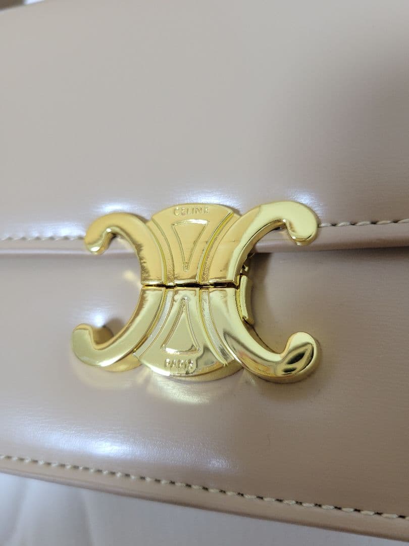 CELINE セリーヌ ベージュ ショルダーバッグ