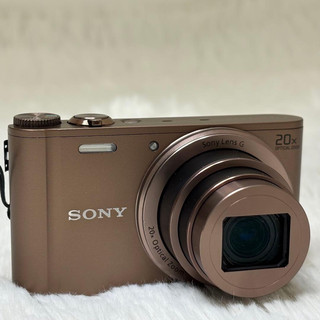 SONY カメラ　DSC-WX300 充電器　ブラウン　コンデジ　動作品