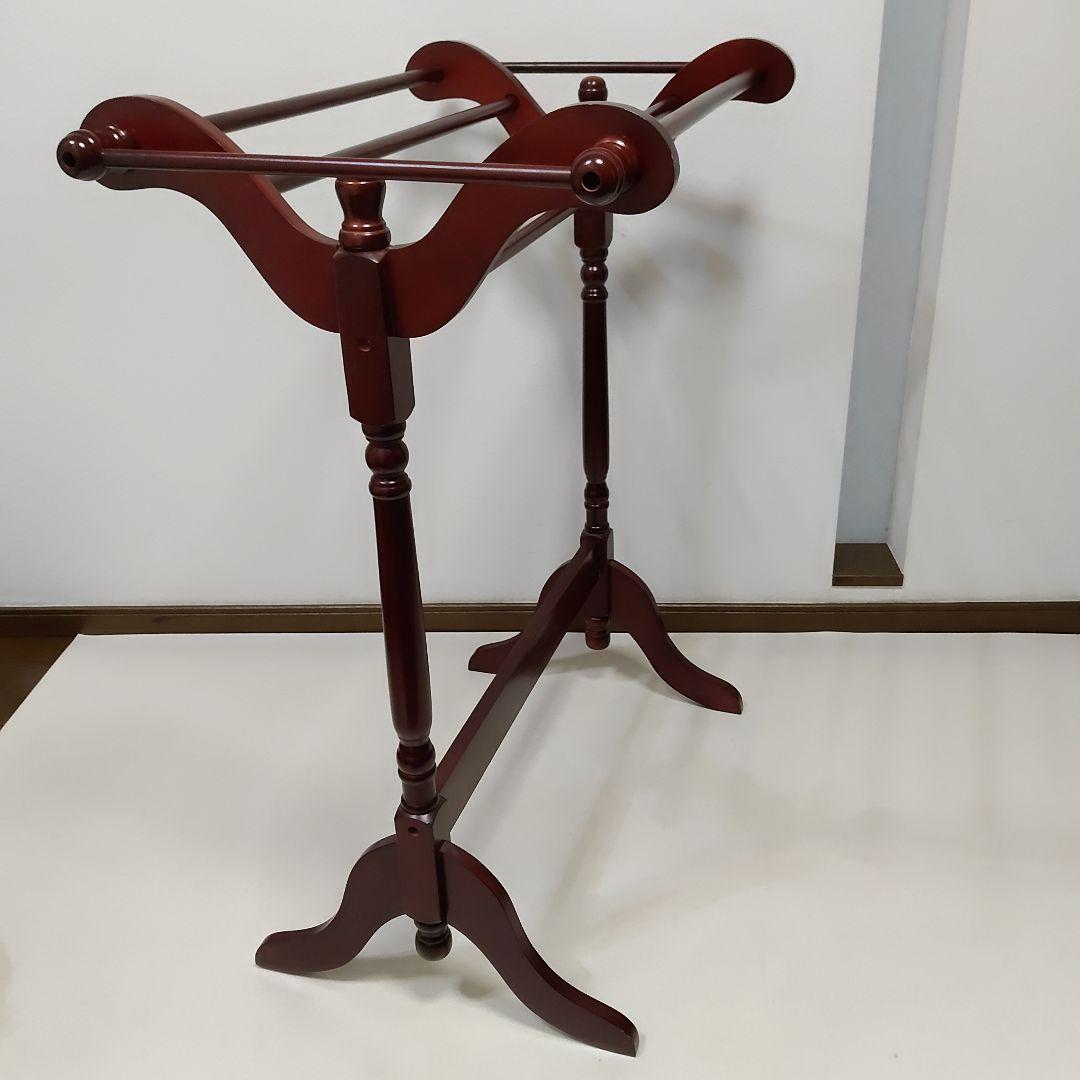 アンティーク調　キルトラック 　ブランケットラック　タオル　スーツ　送料無料