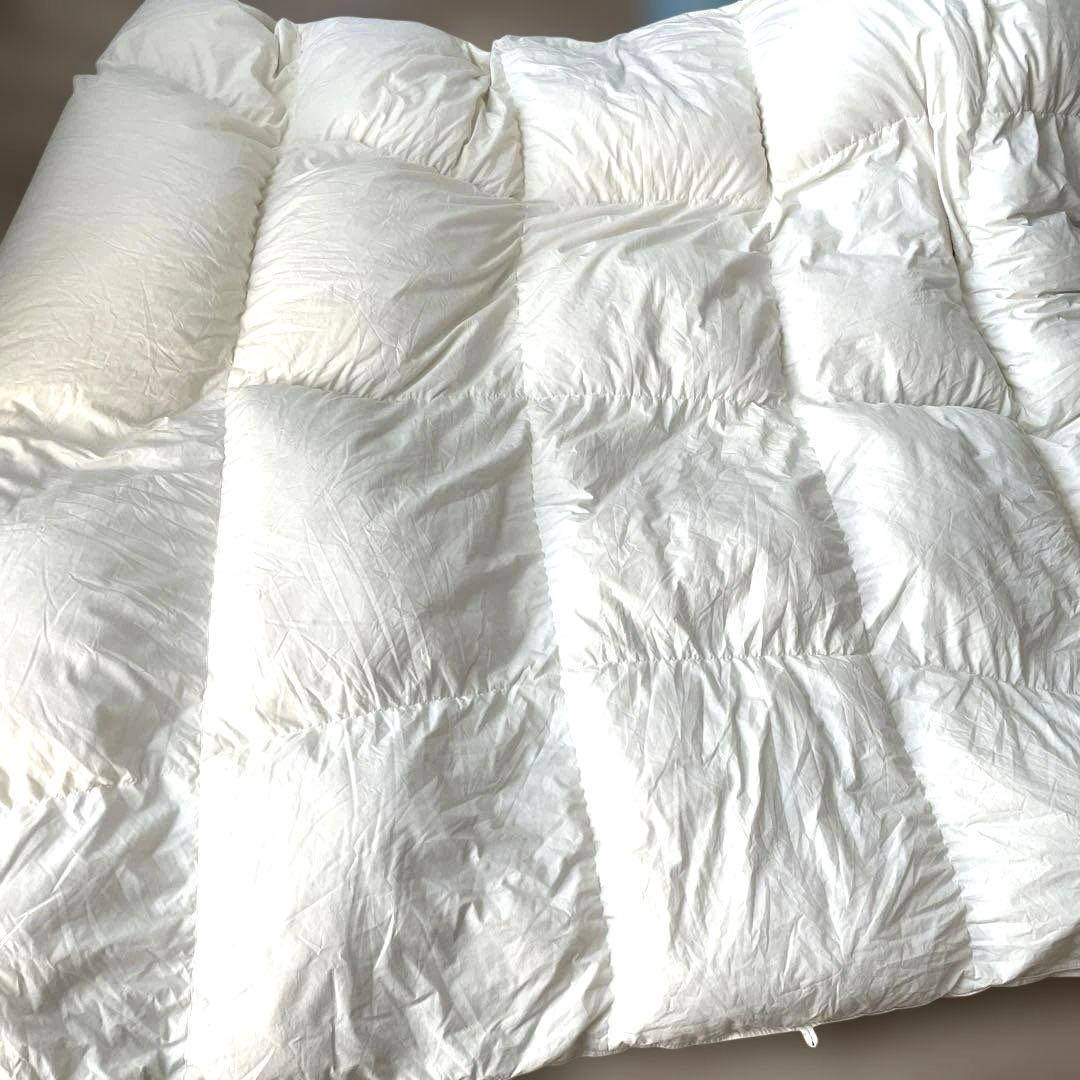 ニトリ　羽毛掛け布団　ダブルサイズ　掛け布団ダブル用カバー付き