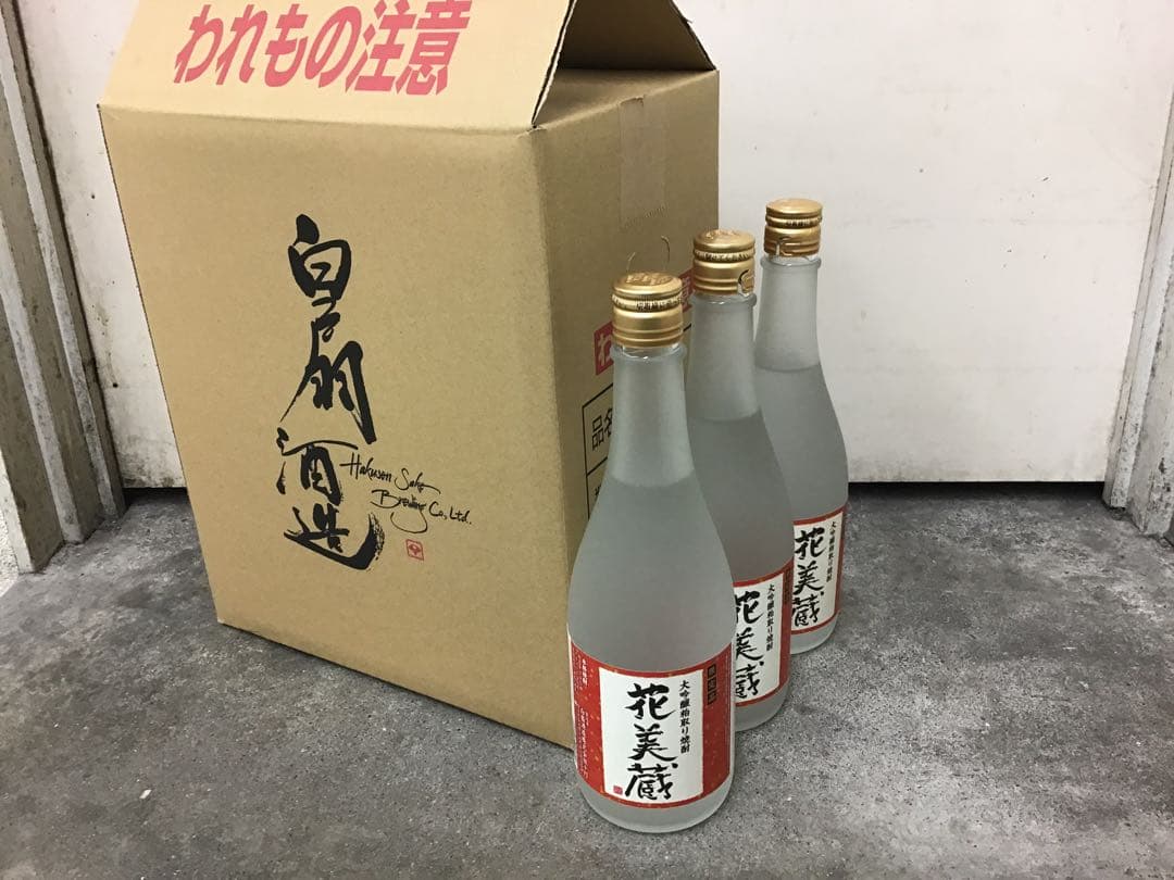 【岐阜・白扇酒造】 大吟醸粕取り焼酎　花美蔵　 ７２０MＬ　６本セット
