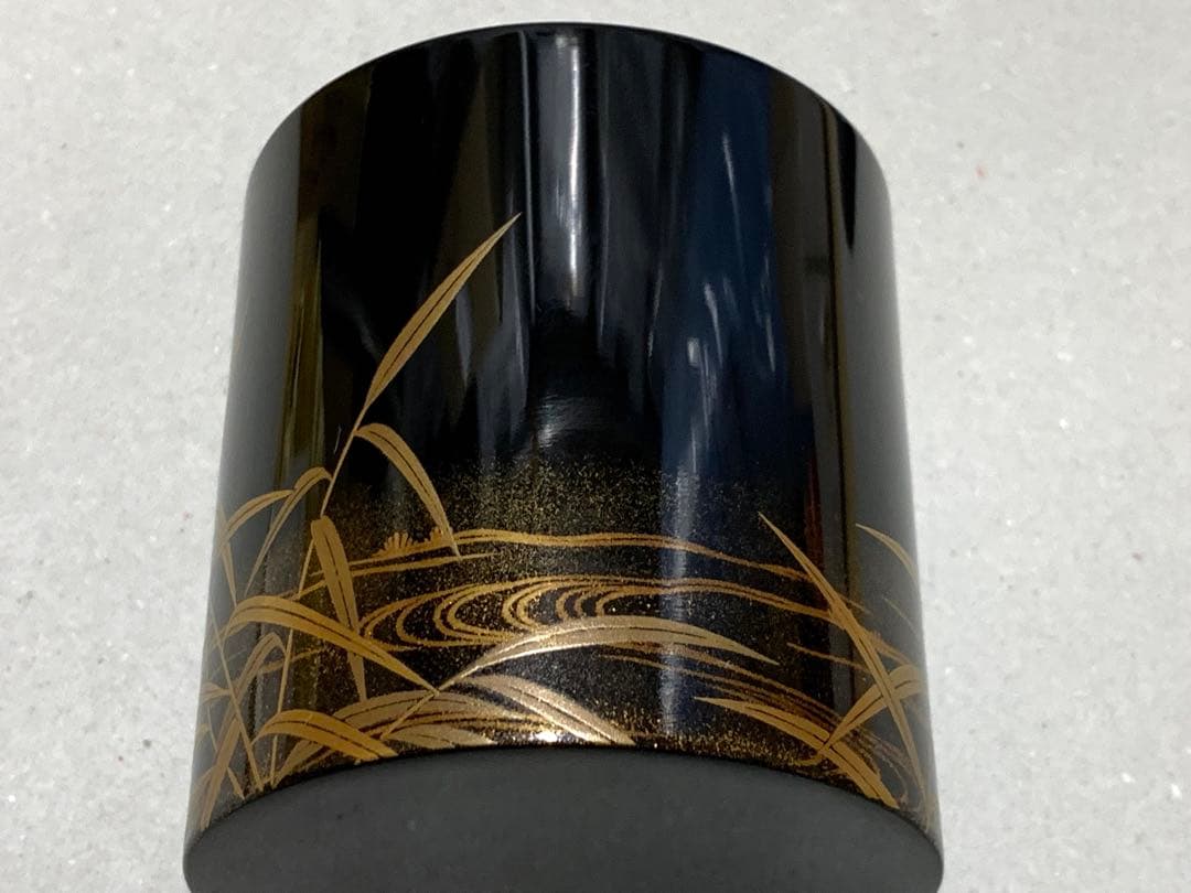 平安光入 鈴木光入 広沢蒔絵 金輪寺茶入 茶器 棗 茶道具 薄茶器 茶道具