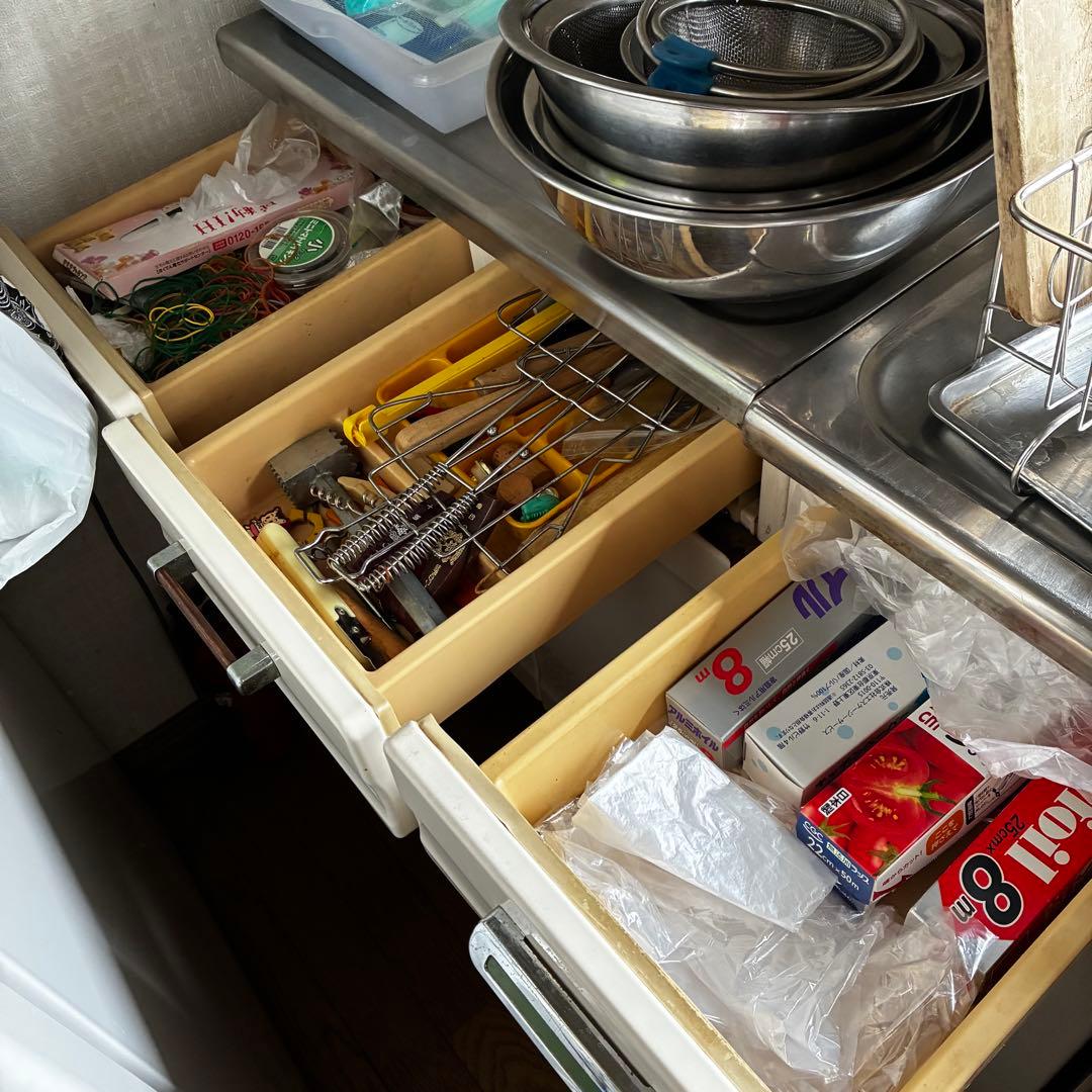 sunwave サンウェーブ　アイボリー　ホウロウ　キッチン収納