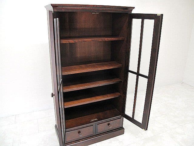 美品　北海道旭川家具 和光 樺材書棚 　　本棚 書庫 書斎棚 ブックシェルフ