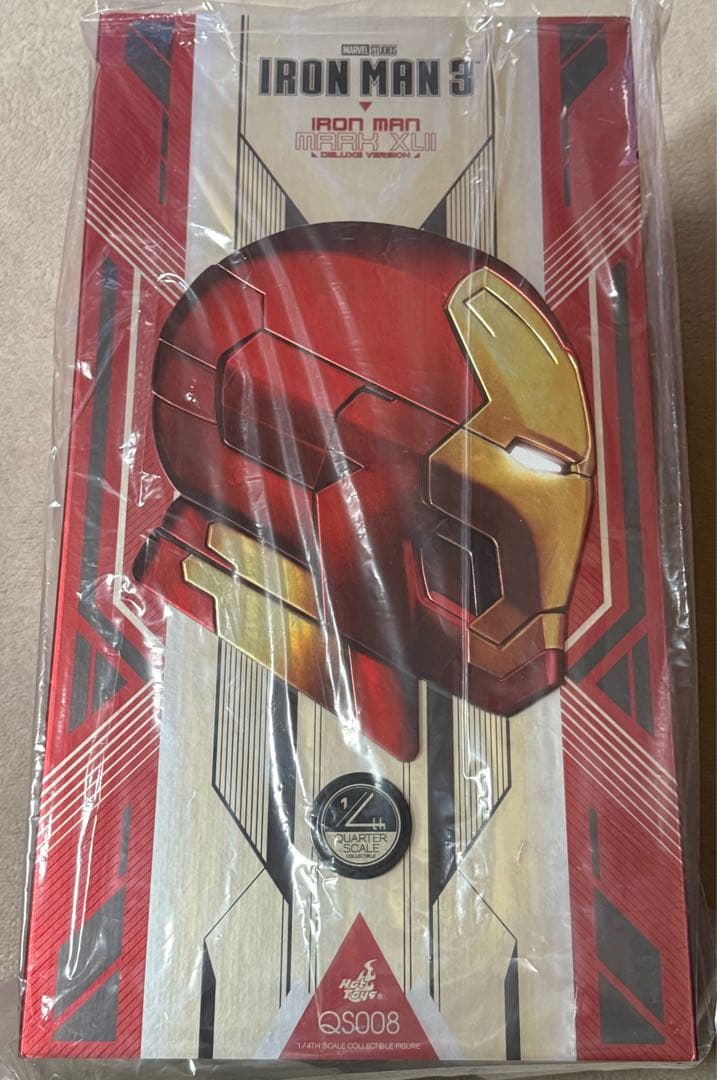 【未使用】 ホットトイズ 1/4 アイアンマン マーク４2 ＜再生産＞