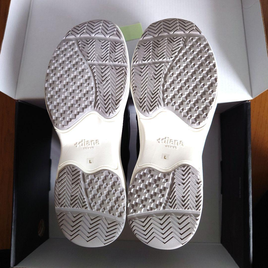 【プラスダイアナ】オールウェザーシューズ Lサイズ 黒