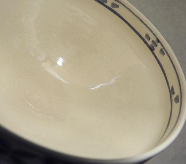 数茶盌 独楽型 七宝 唐子遊び 橋本永豊 茶碗 10個【未使用】