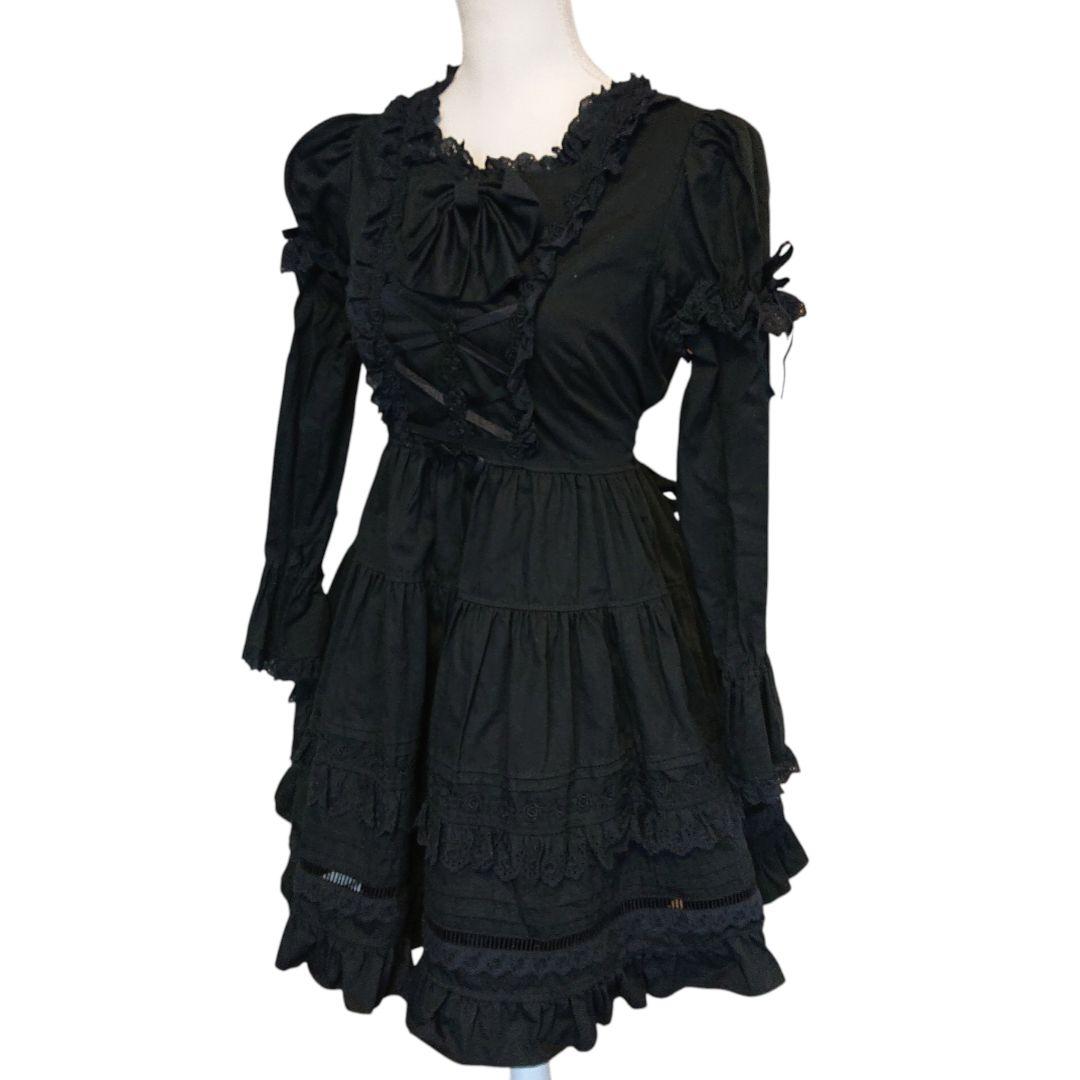 cornet コルネット ワンピース 2way ロリータ ゴスロリ ブラック