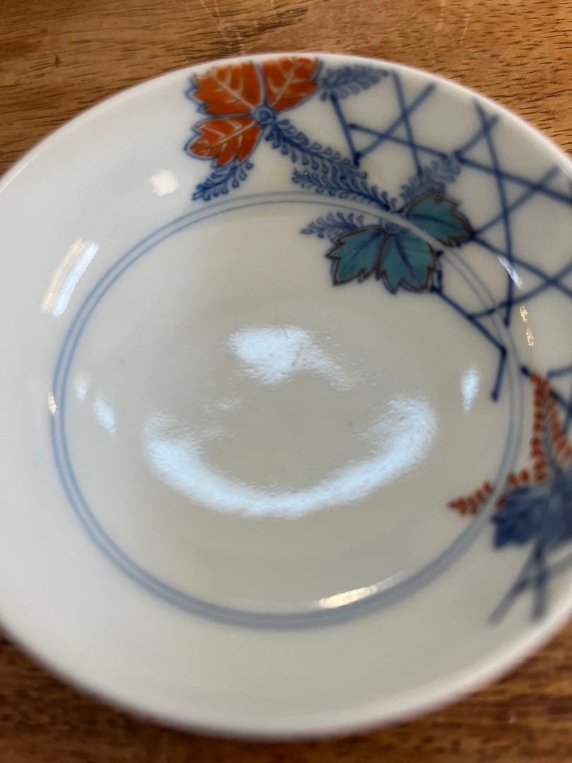 人間国宝　酒井田柿右衛門　13代　桐錦絵　豆皿　小鉢