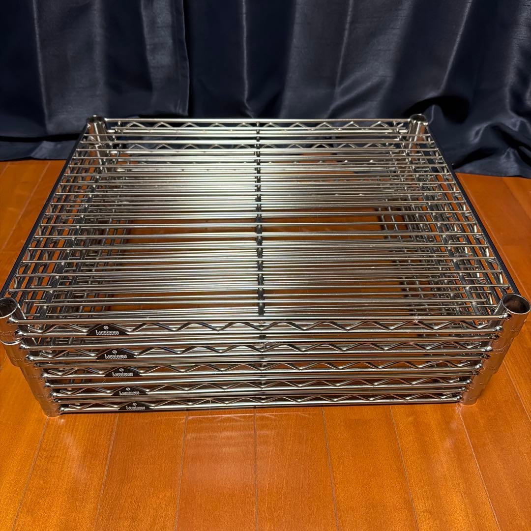 ルミナス　スチールラック　5段セット