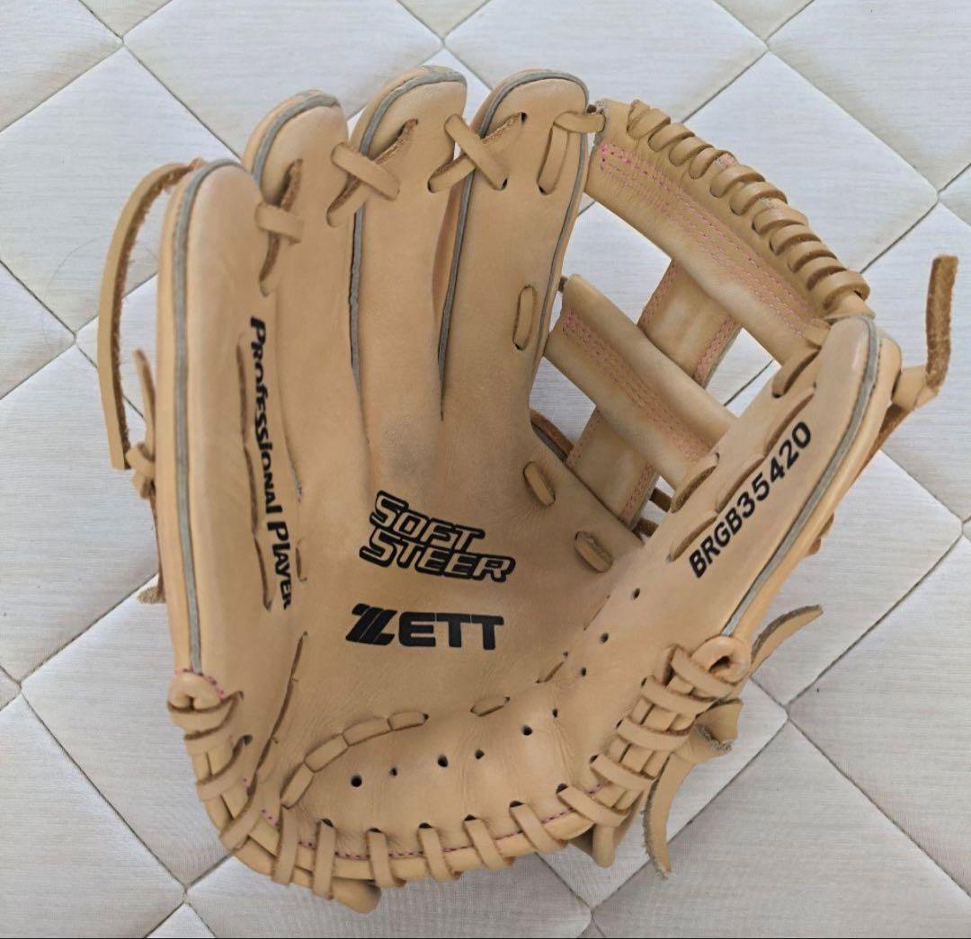 ZETT 軟式野球グローブ ベージュ 左投げ