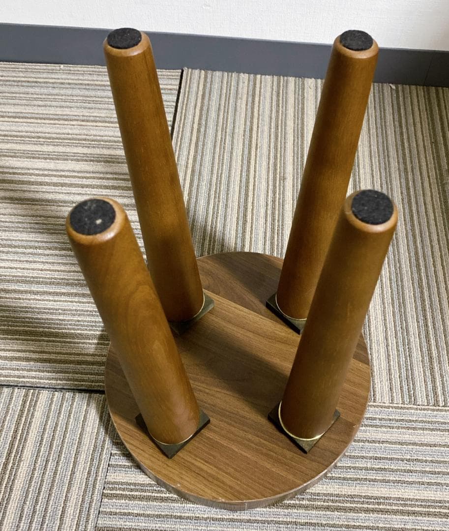 コンパクトドレッサー スツール付 鏡一面 シンプル モダン ダークブラウン