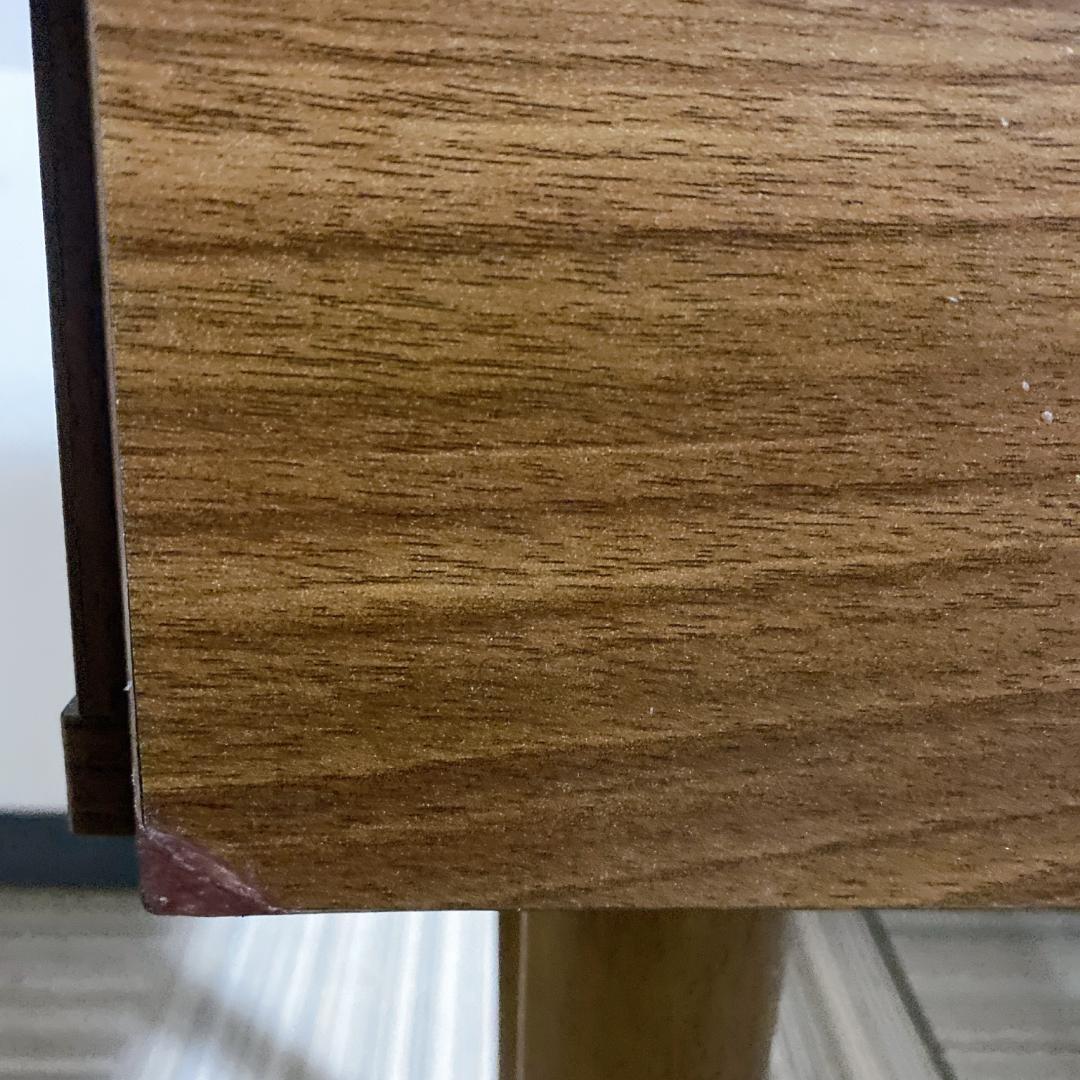 コンパクトドレッサー スツール付 鏡一面 シンプル モダン ダークブラウン