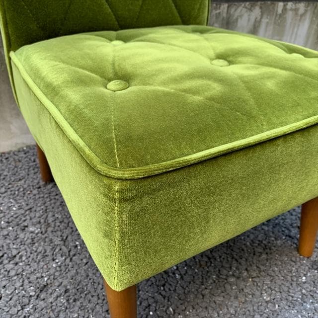 カリモク60 カフェチェア モケットグリーン