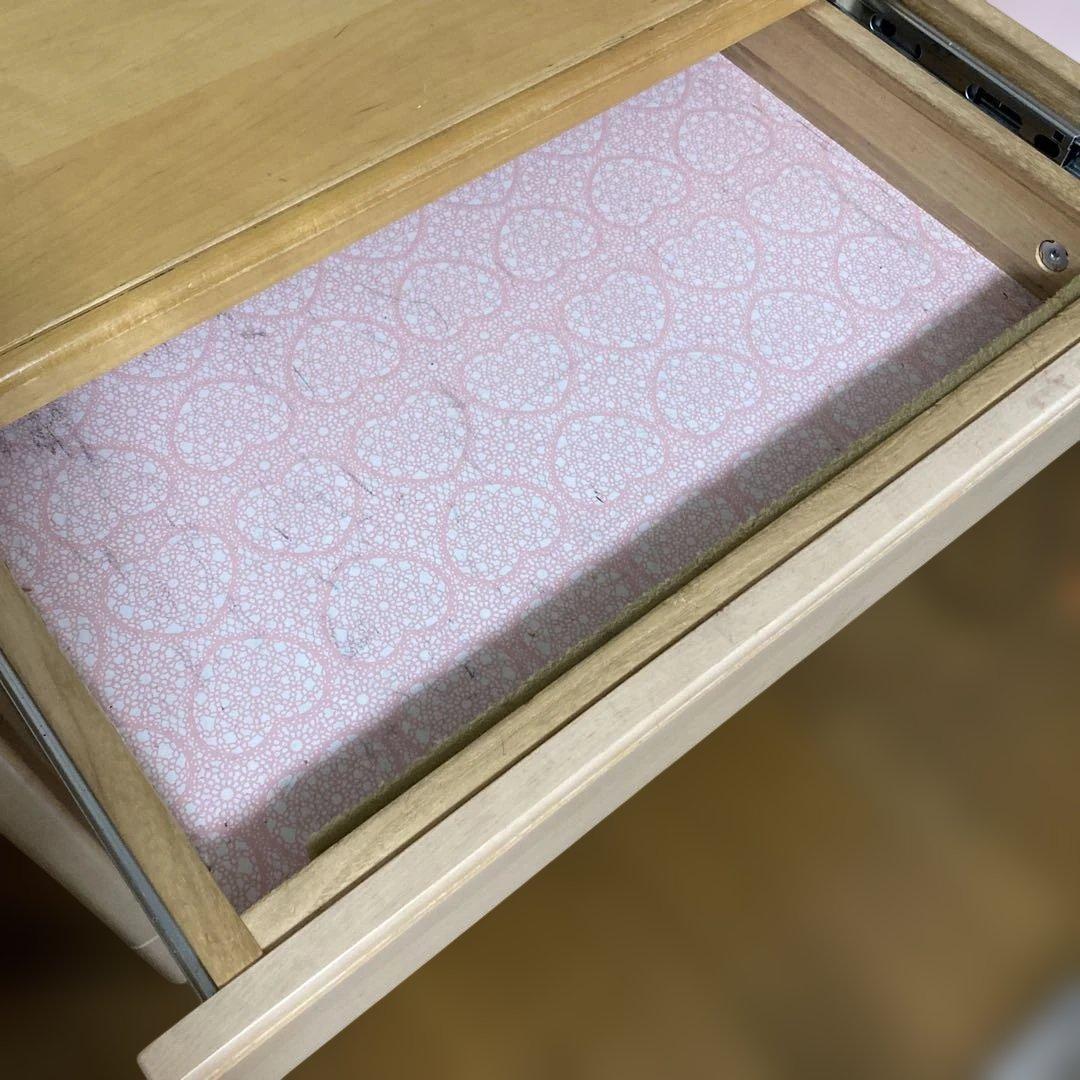 ナチュラルウッド 学習机 引き出し2段