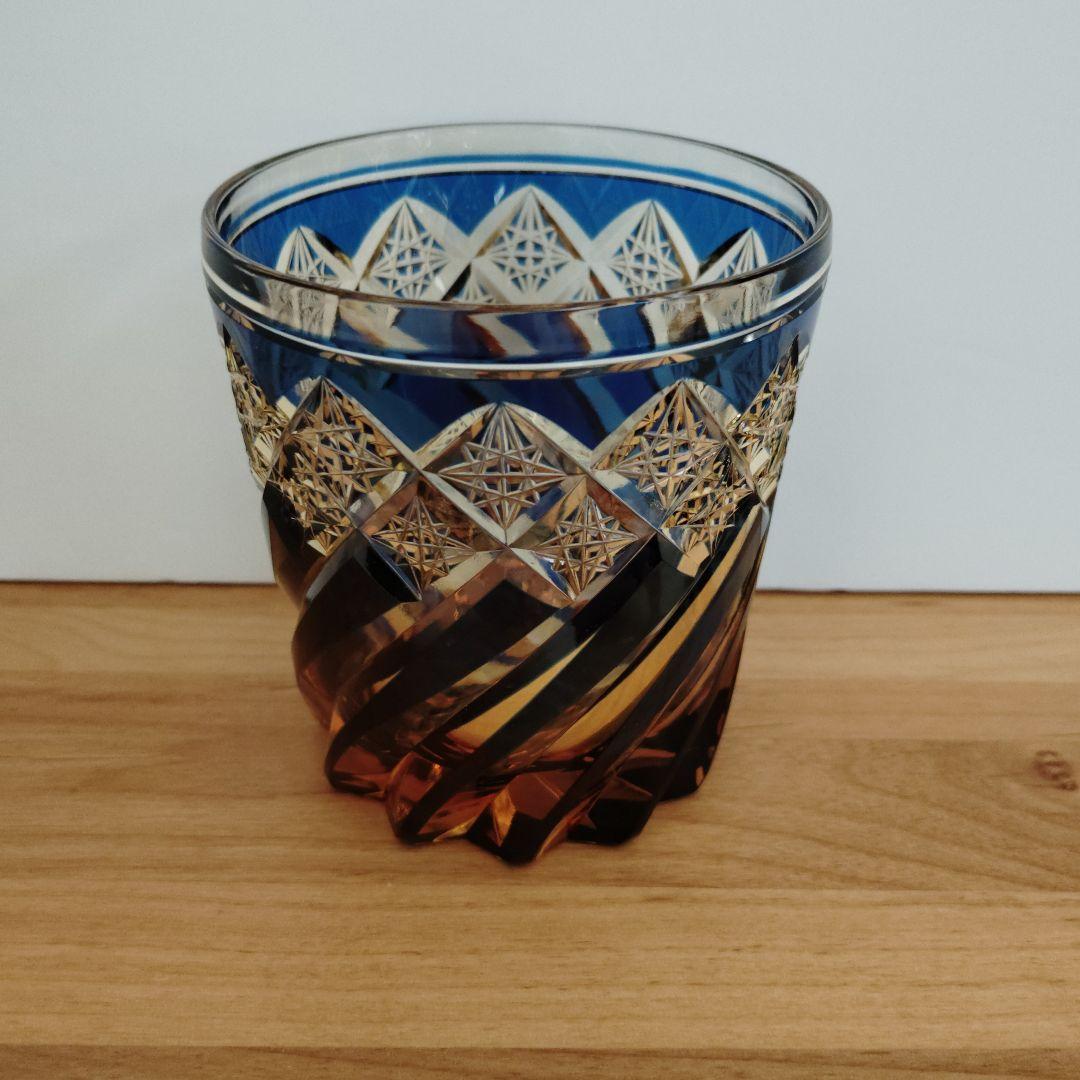 【美品】江戸切子２点　作高野秀徳