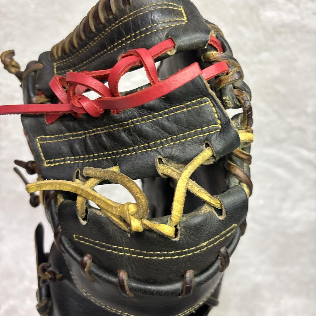 ミズノプロ 硬式用ファーストミット　一般用　左投げ　ブラック　旧ロゴ