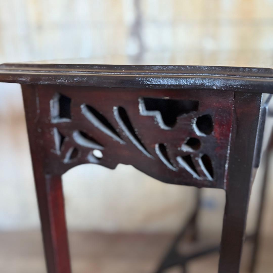 クラシック　コンソールテーブル　無垢材