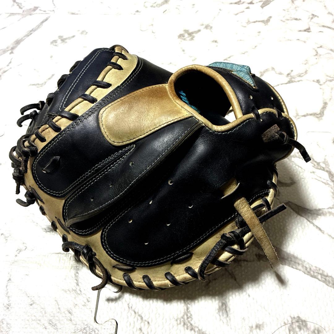 【最終値下げ】ミズノプロ キャッチャーミット 軟式グローブ 黒/キャメル