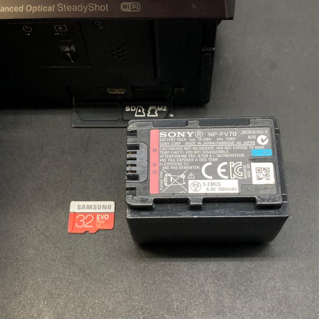 【動作確認済】SONY　HDR-CX675 ビデオカメラ　microSDカード付