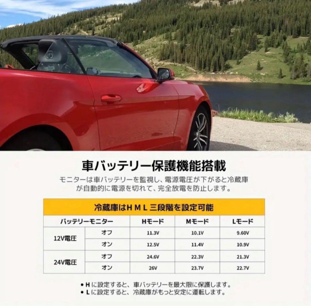 LVYUAN ポータブル冷蔵庫 40L 車載冷蔵庫
