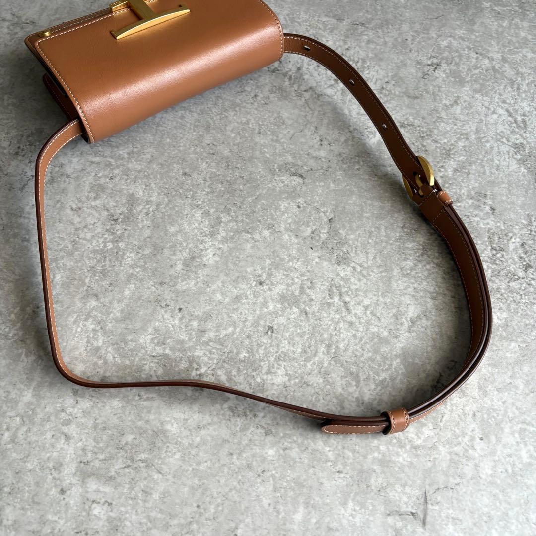 【中古王様】TOD'S Tタイムレス 2way ショルダーバッグ ベルトバッグ