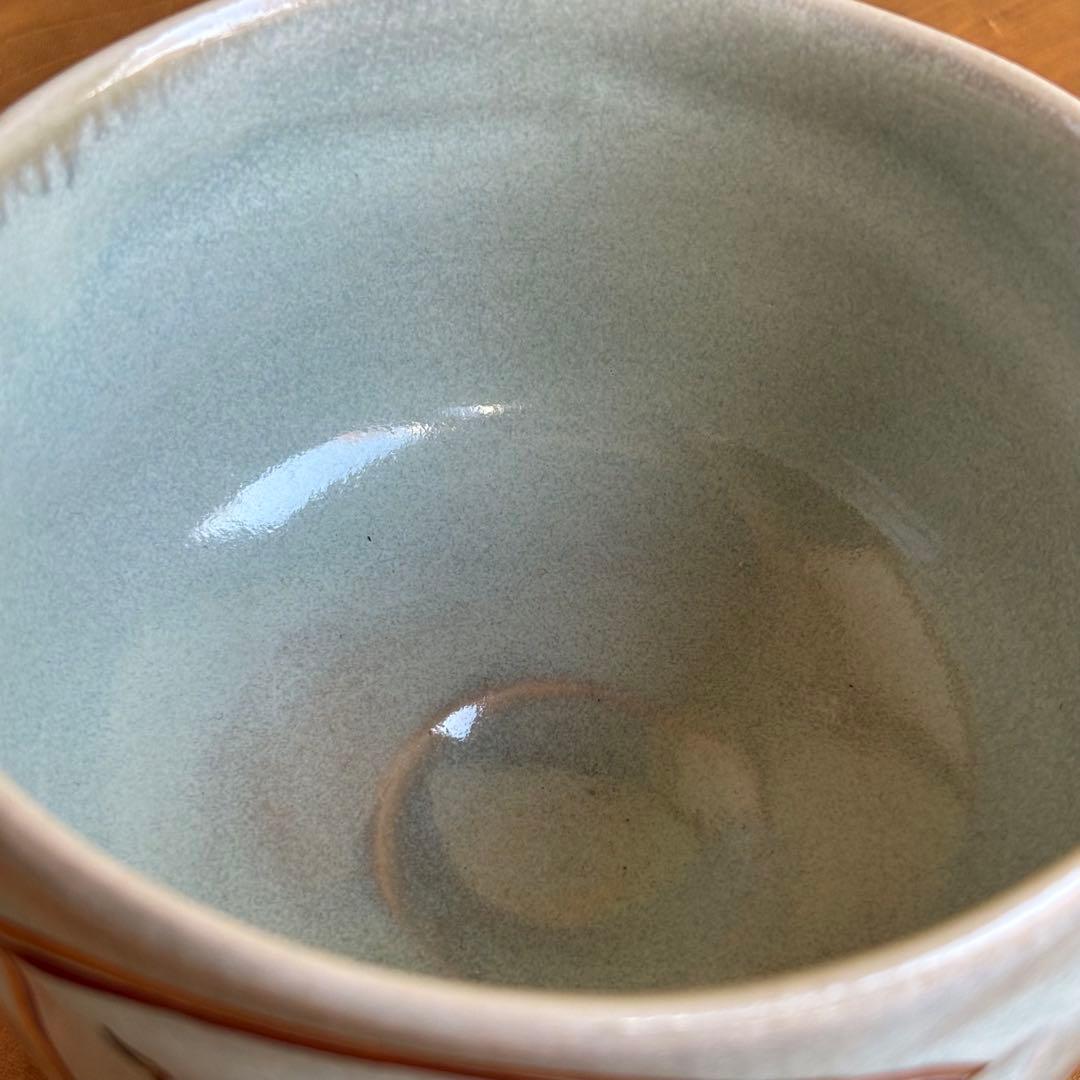 【限定価格】赤膚焼 大塩昭山作 抹茶碗 奈良絵 茶道具 共箱 二重箱