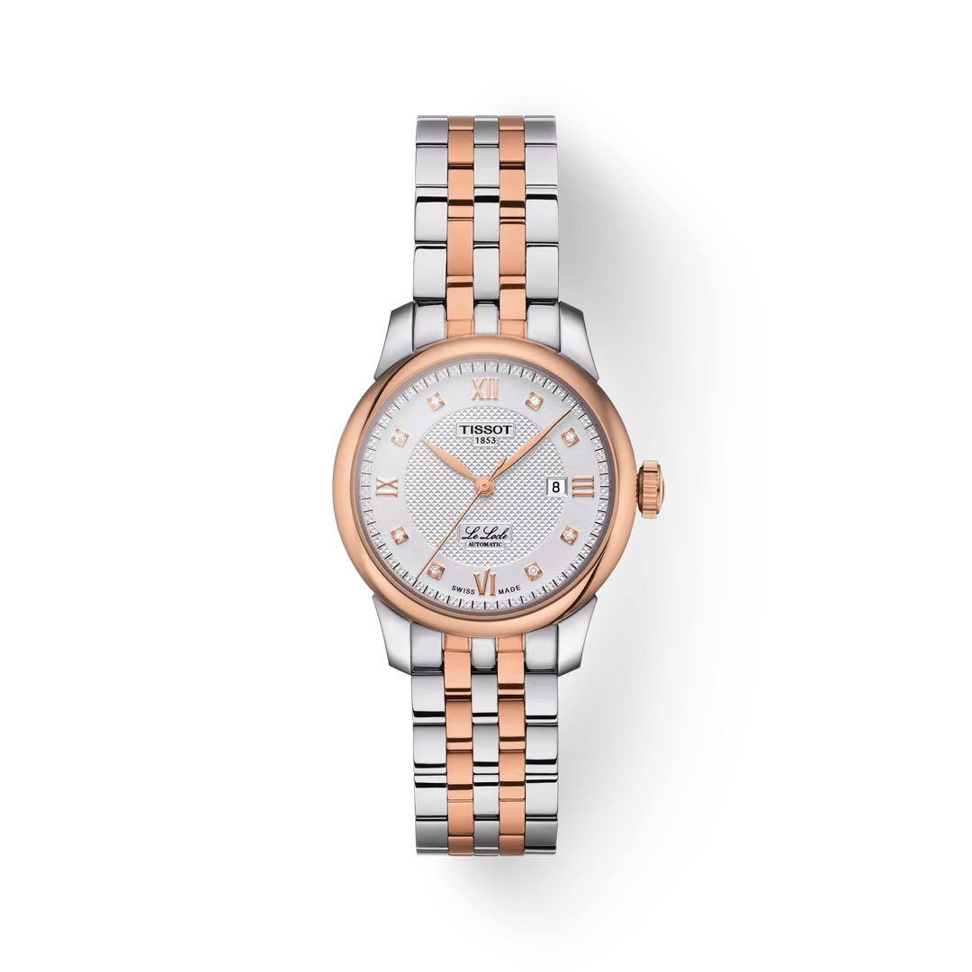 Tissot 自動巻き時計 シルバー/ローズゴールド