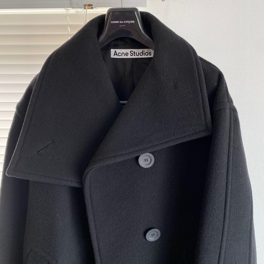 Acne Studios 23AW ファネルネックコート　オーバーサイズ アクネ