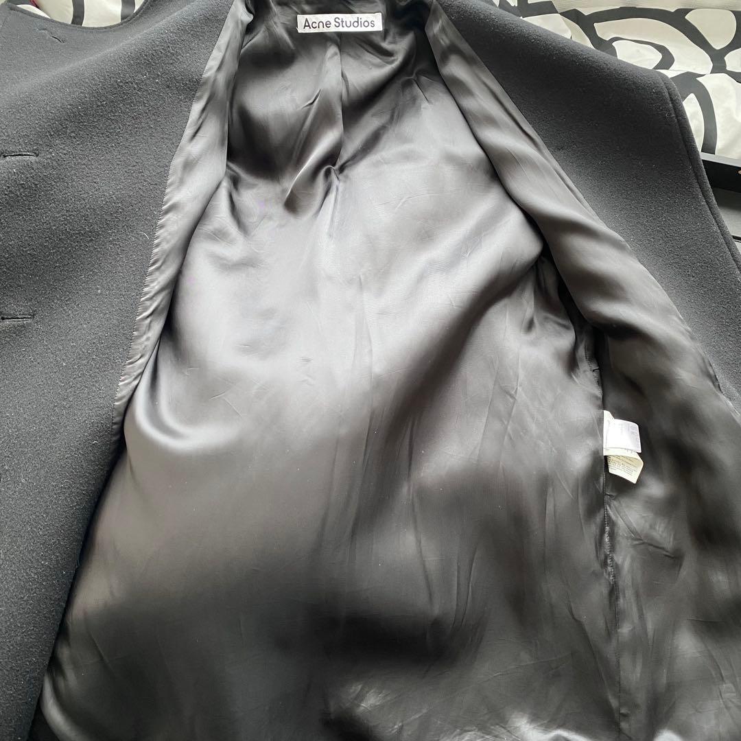 Acne Studios 23AW ファネルネックコート　オーバーサイズ アクネ