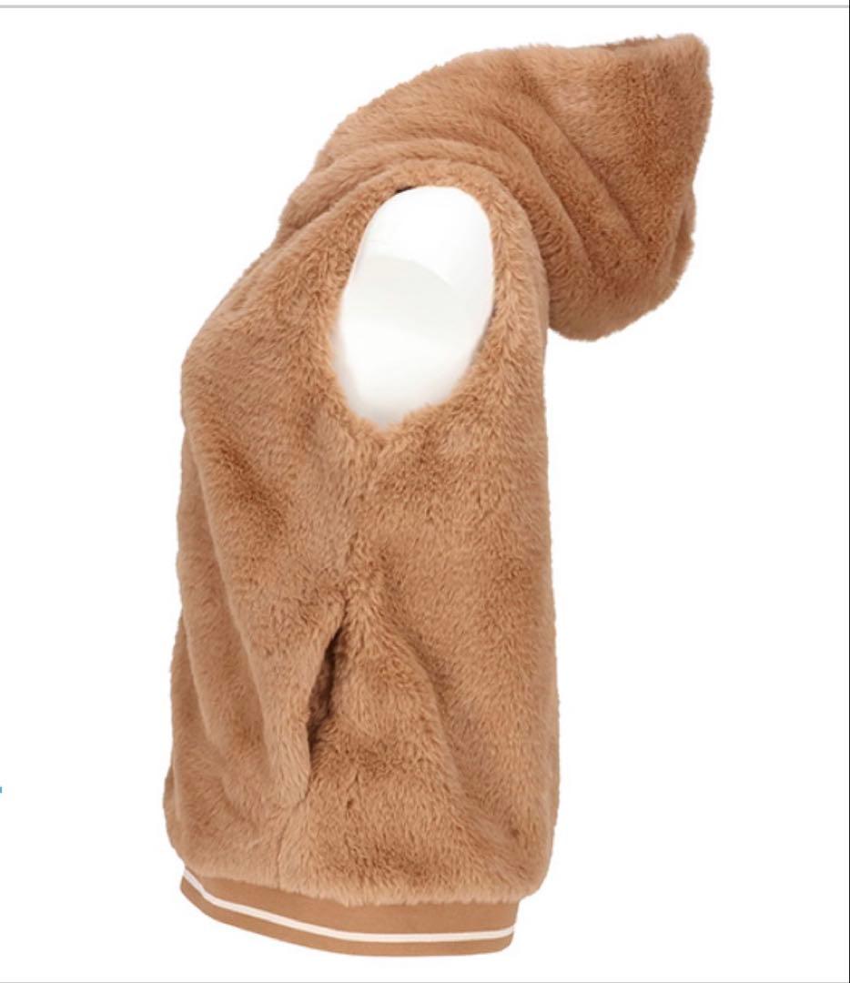 FILA フィラ テニス ベスト ファー キャメル Mサイズ EL0254