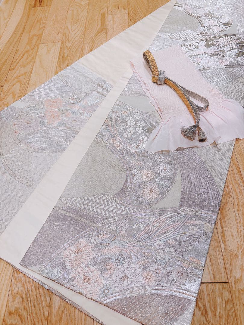 新品　正絹　訪問着　フルセット　裄68 卒業式　入学式　M L