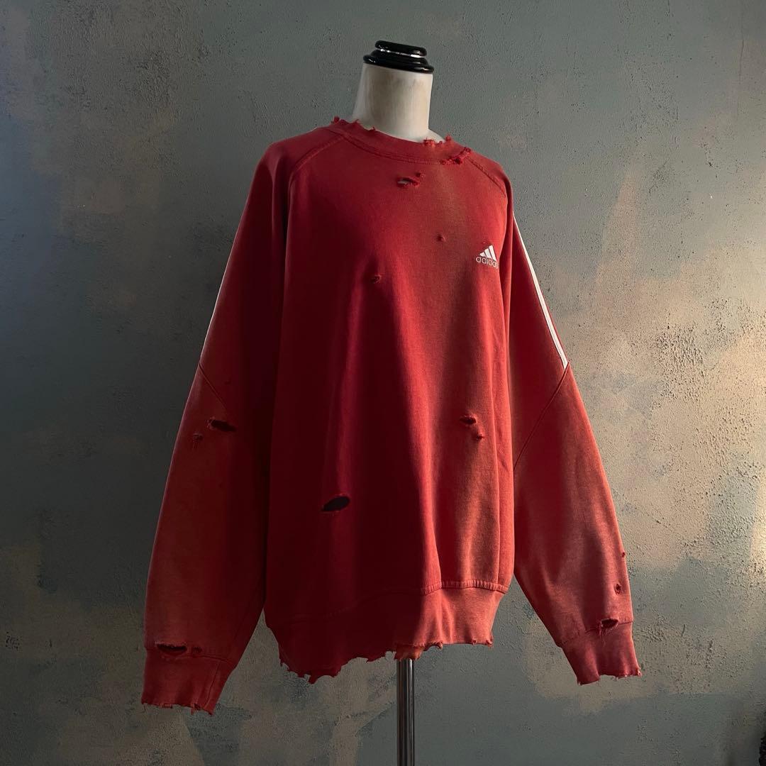 00's adidas”one point“broken boro sweat