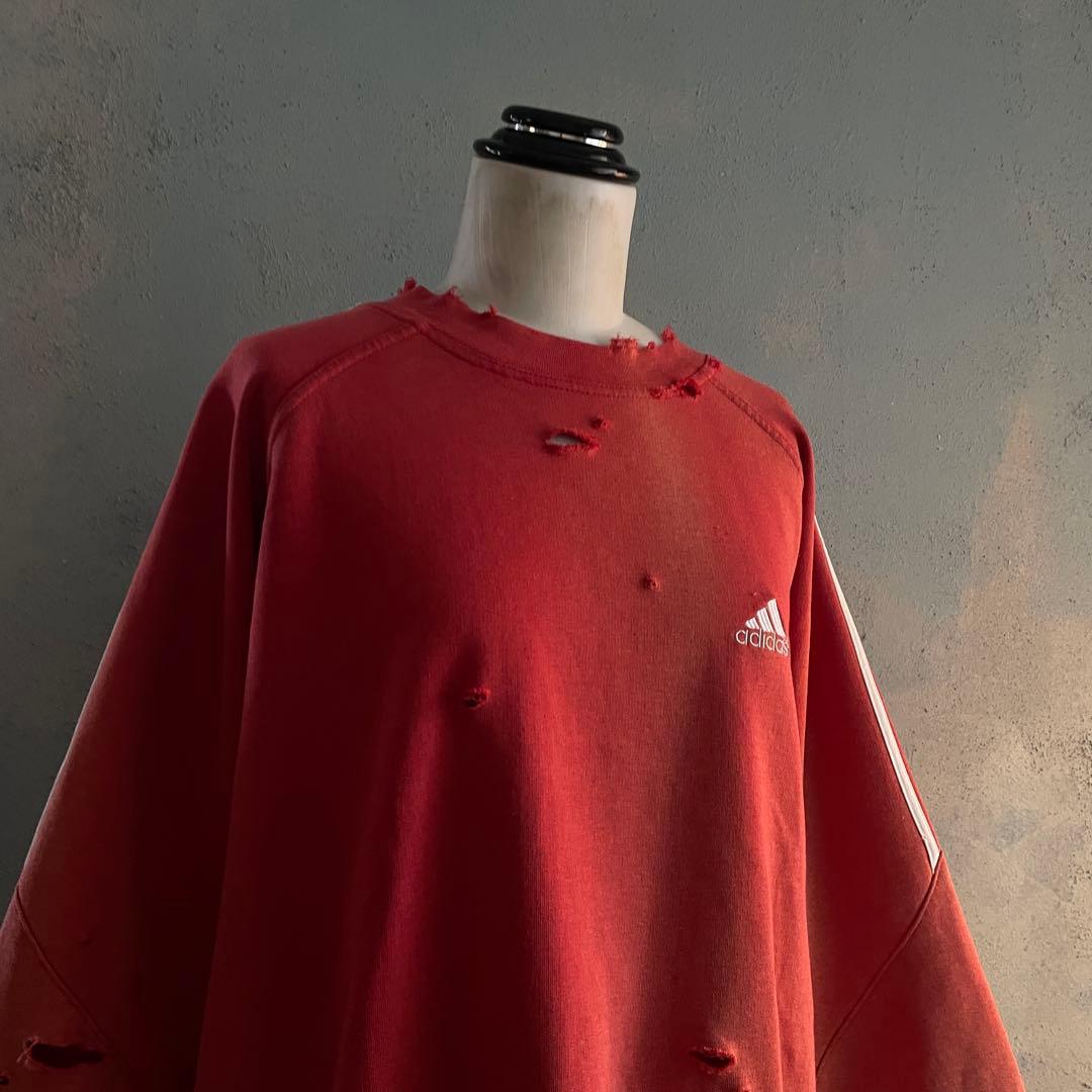 00's adidas”one point“broken boro sweat