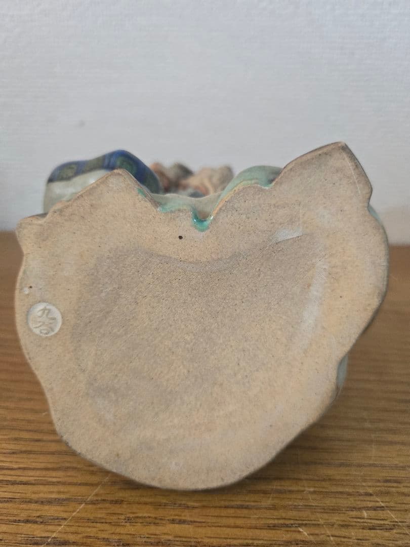 九谷焼 金彩色絵 寿老人 七福神 置物 オブジェ 縁起物 陶器