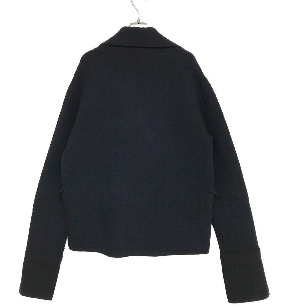 ダブルフェイスジャカードダブルブレストジャケット　デプレ　ネイビー