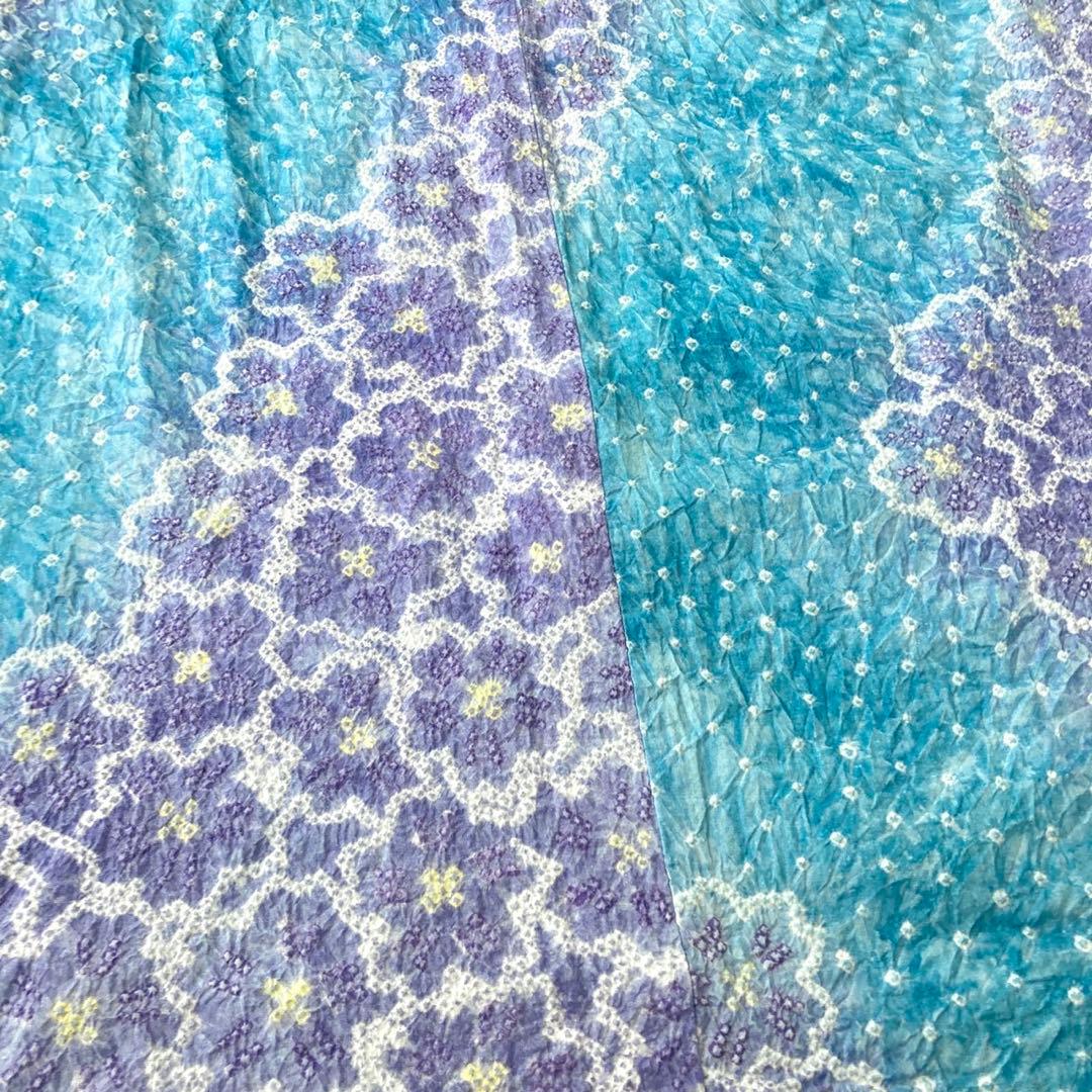 ™️56 身丈161 有松絞り　絞り染め　絞り浴衣　浴衣