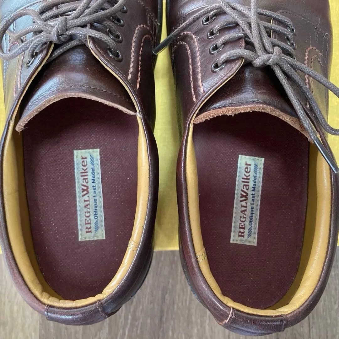 ヒロポン　リーガルウォーカー プレーントゥ ダークブラウン