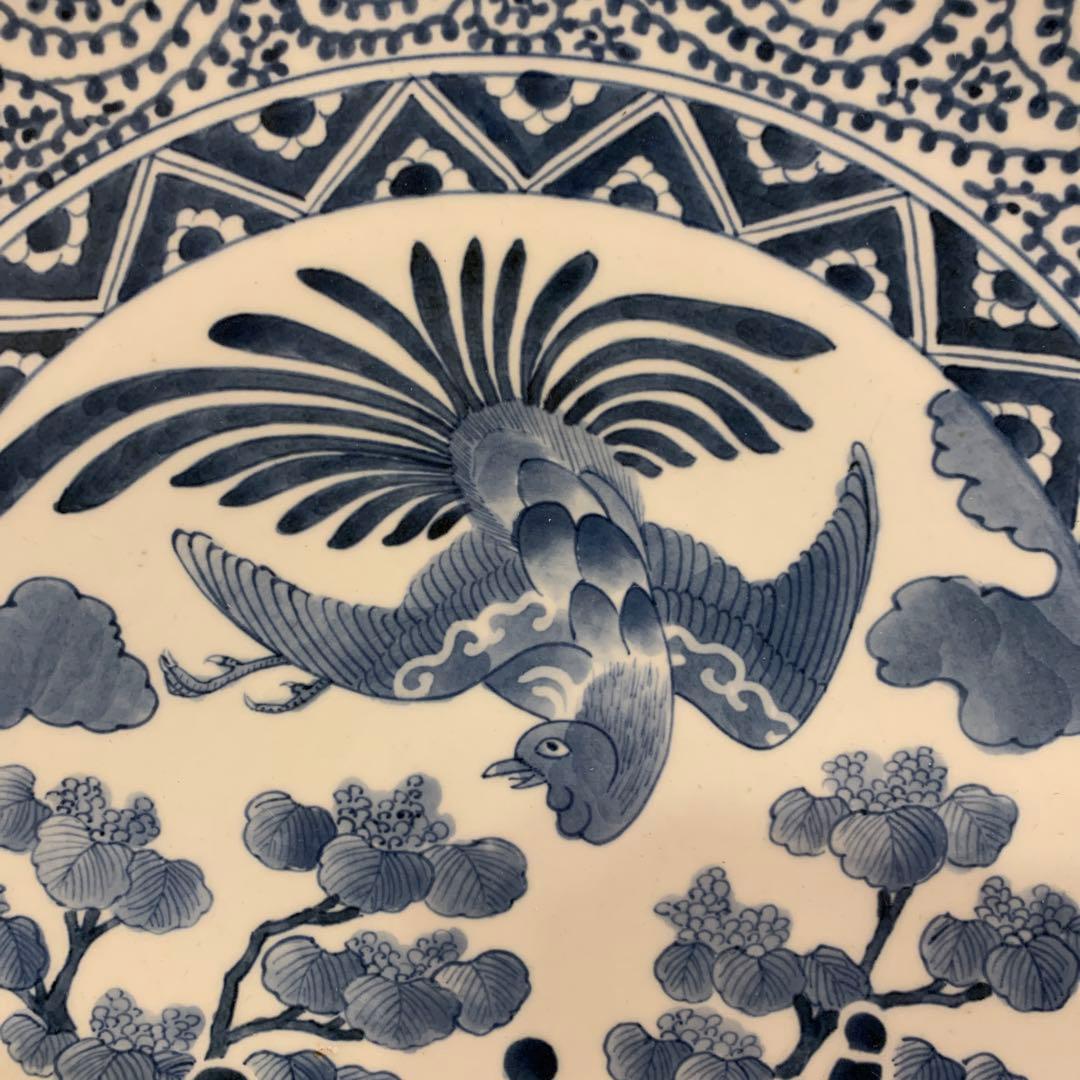 アンティーク　鳳凰飾皿　1客