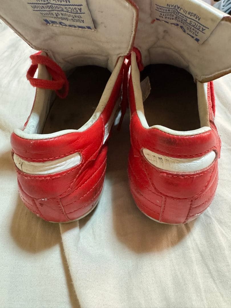 アシックス インジェクター2002 赤 25.0cm サッカースパイク
