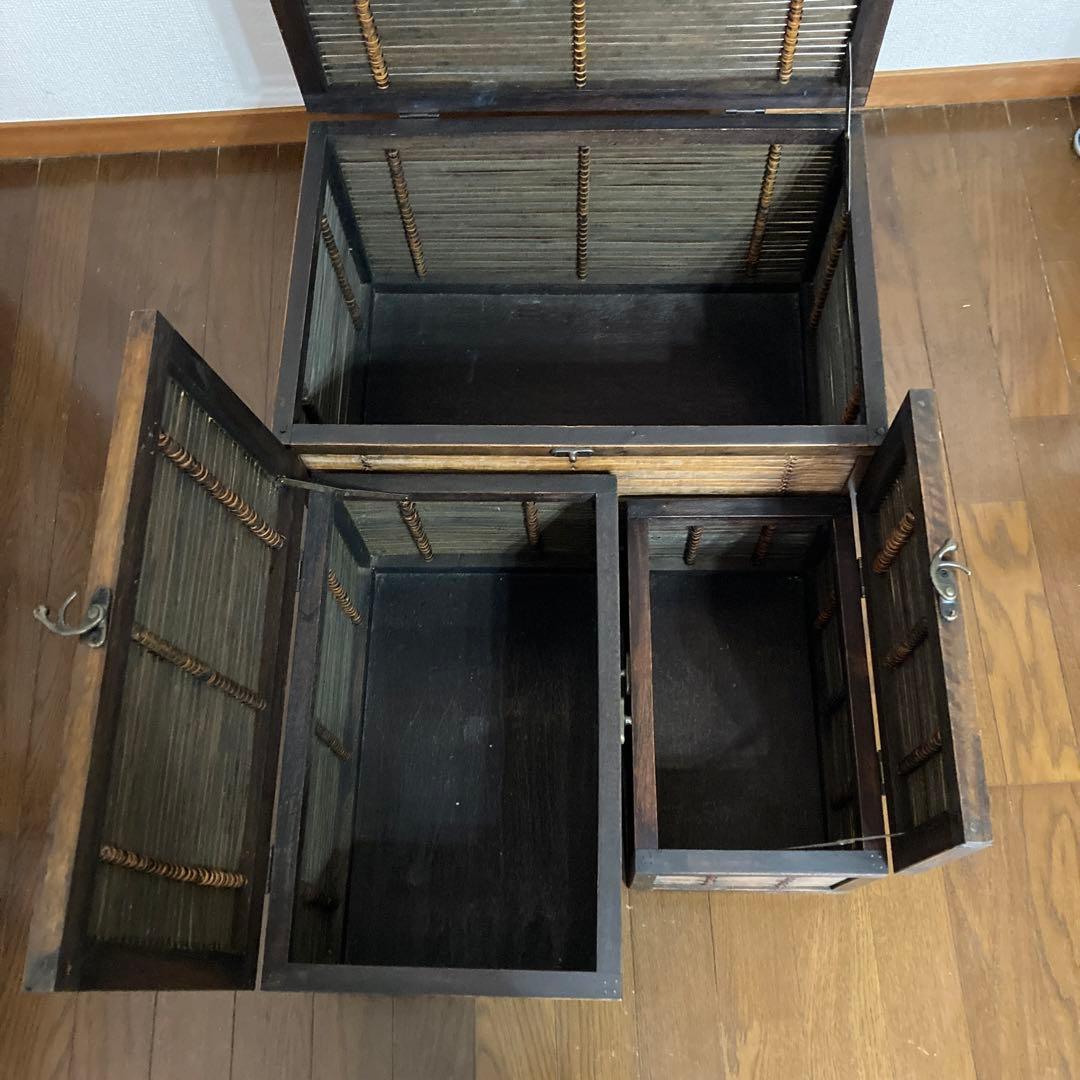 竹カゴ　竹細工　アンティーク