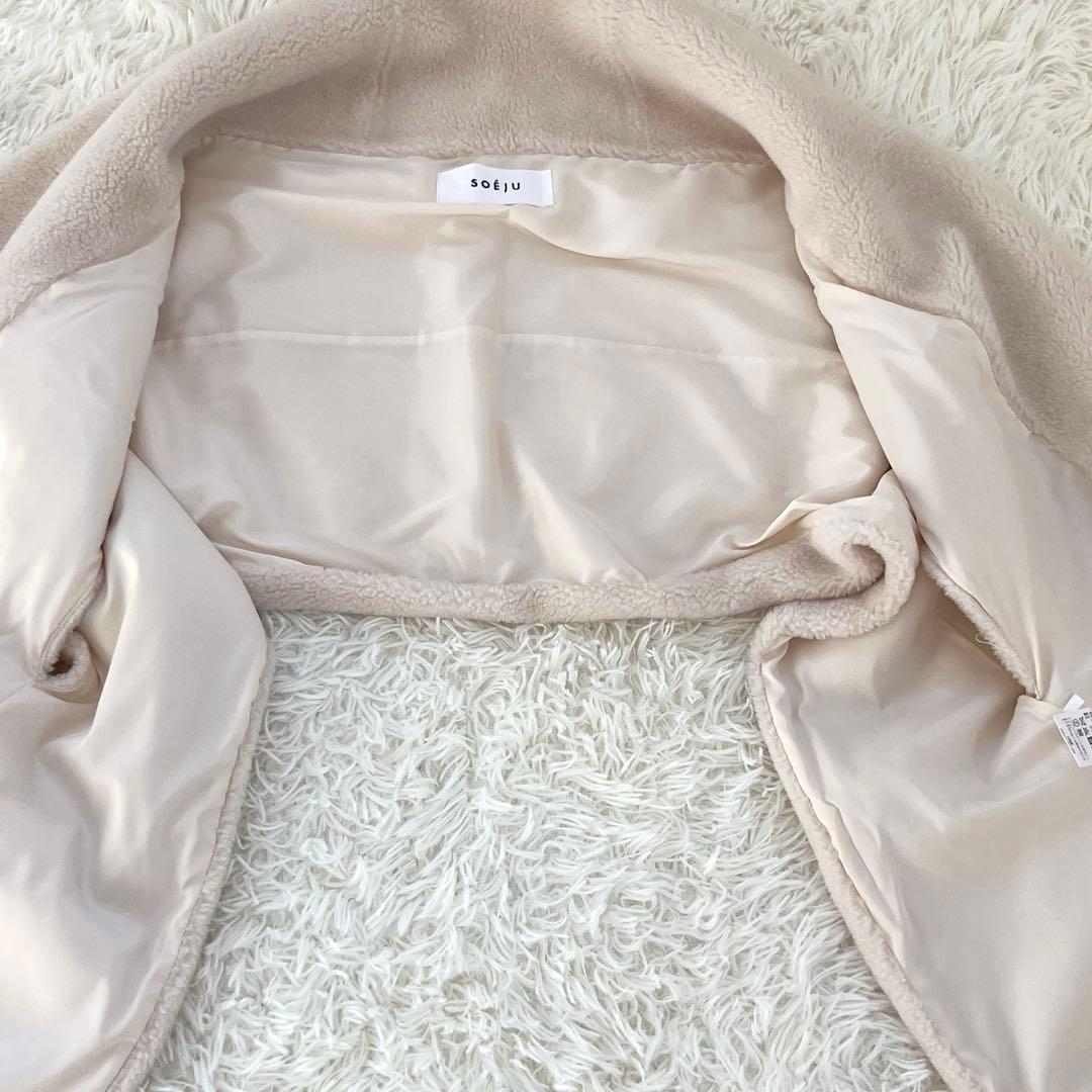 SOÉJU ソージュ　ウールボアケープ　アイボリー　大草直子
