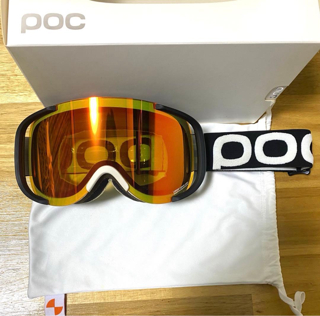 POC ポックゴーグルCORNEA コーニャ ブラックフレーム オレンジミラー