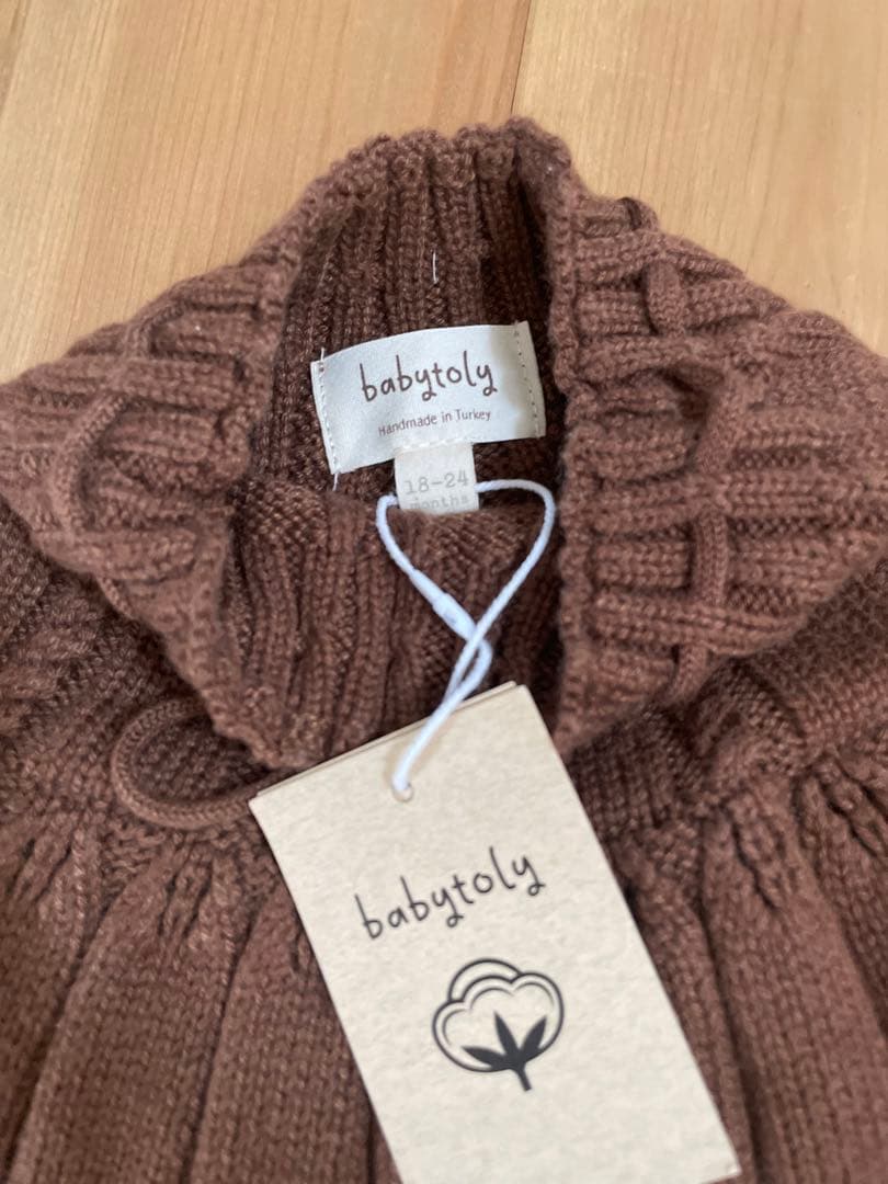 【新品】baby toly ivy skirt ニットスカート　スケポン風