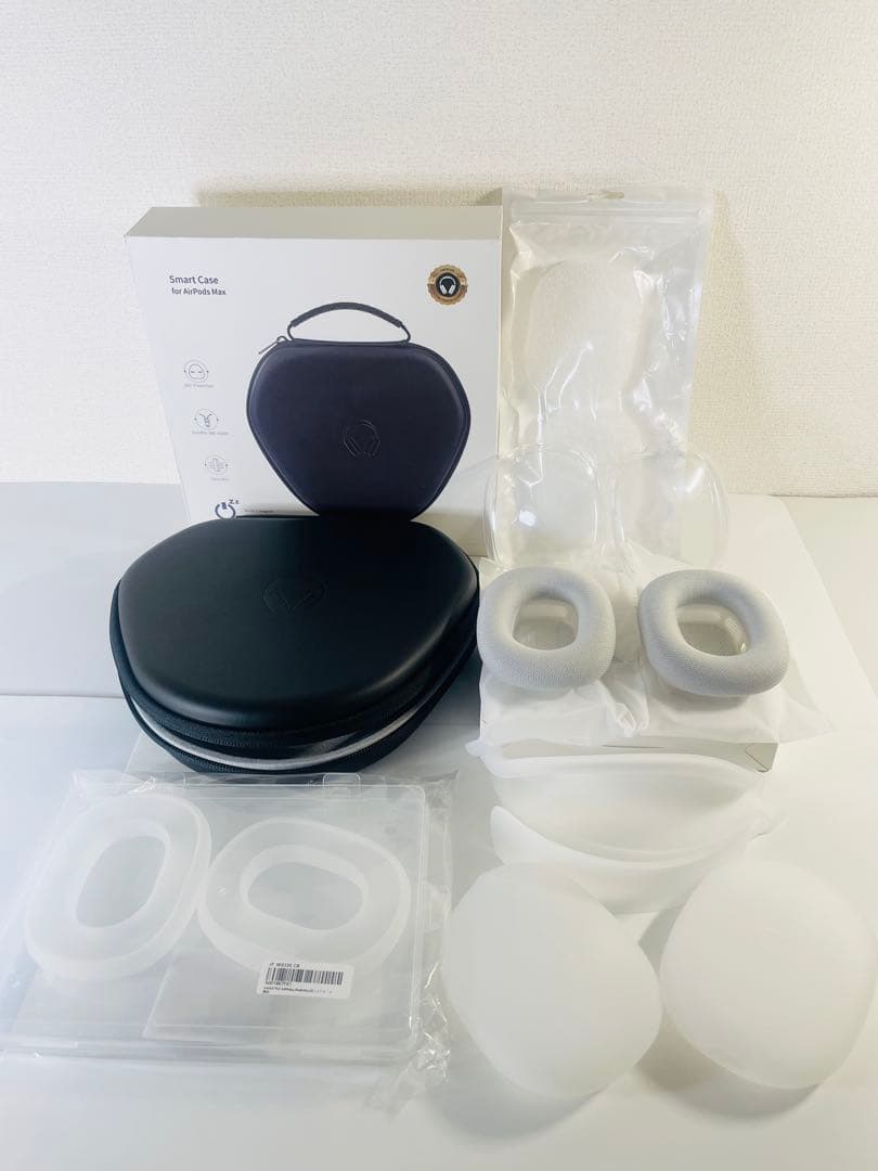 n.n  AirPods MAX 5点セット 美品 ケース、カバー付き
