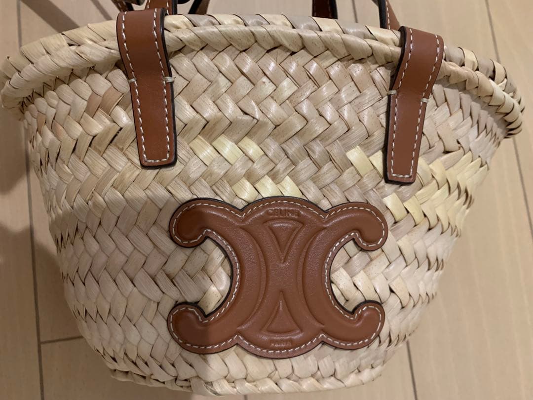 CELINE ミニ トリオンフ パニエ タン　バッグ　オンライン販売無し　レア