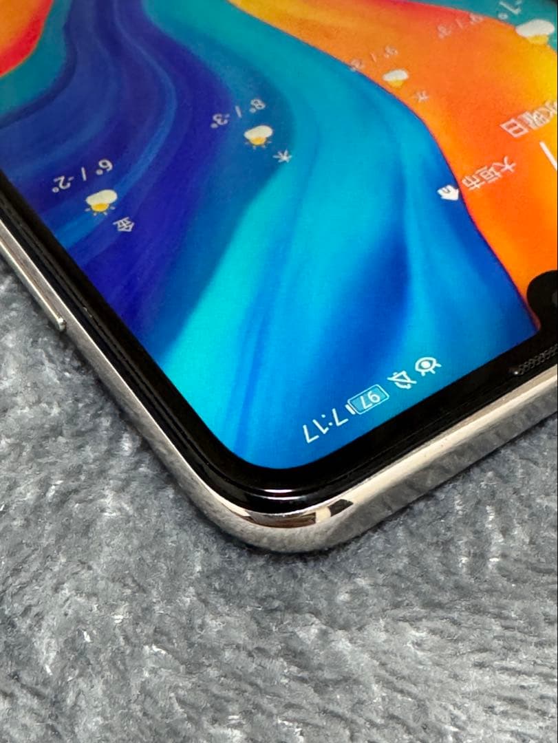 HUAWEI P30 lite 本体　白　ケース付き　バッテリー良好