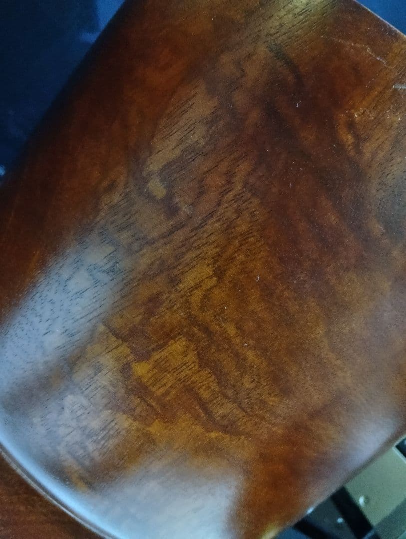 希少　桜屋工業　チーク　無垢材　くり貫き　スツール　男女　２脚